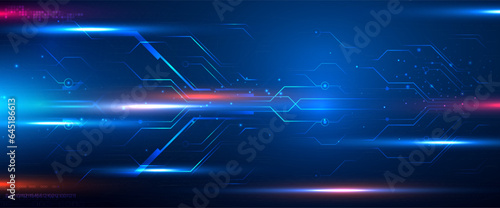 Digital technology futuristic circuit board background. Network electronicf, Future innovation communication Business Connection, internet network connection, Ai, big data, line dot. Vector EPS10.