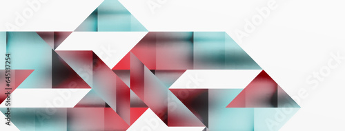 Captivating vector abstraction. Triangles interlock in mesmerizing dance, crafting dynamic geometric backdrop. Fusion of shapes and angles creates artful symphony of modern design