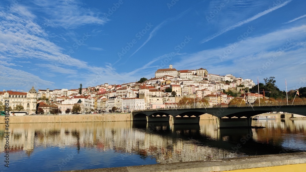 Beautiful Coimbra river side view