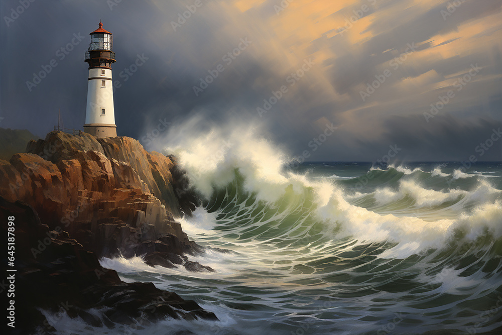 Painting of a Lighthouse