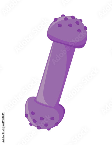 pet rubber toy purple