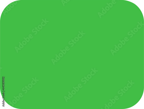 Fotografie Digital png illustration of green rectangle with rounded corners on transparent