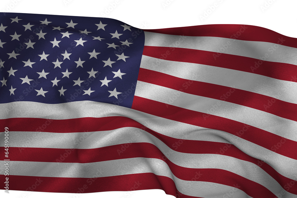 Obraz premium Digital png illustration of flag of united states on transparent background