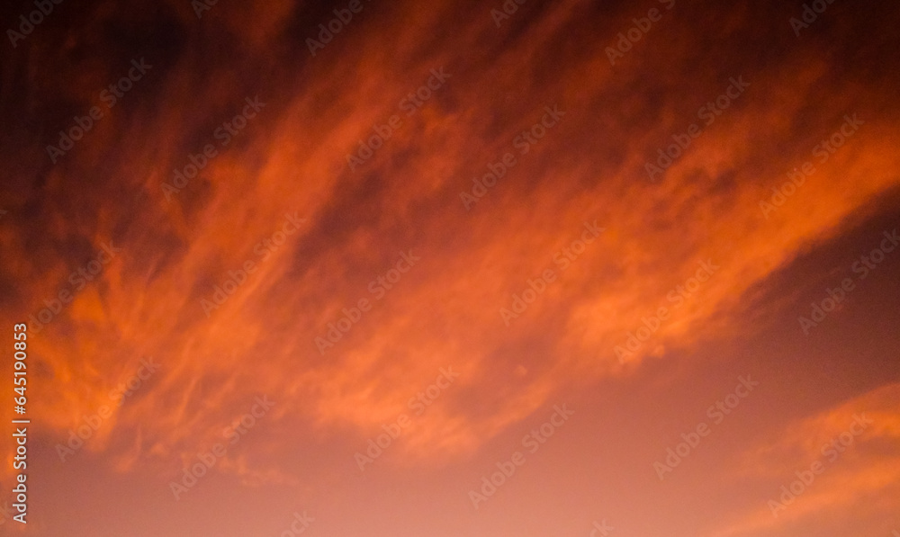 sunrise sky background, abstract sunrise clouds, fire background, orange sky in the morning