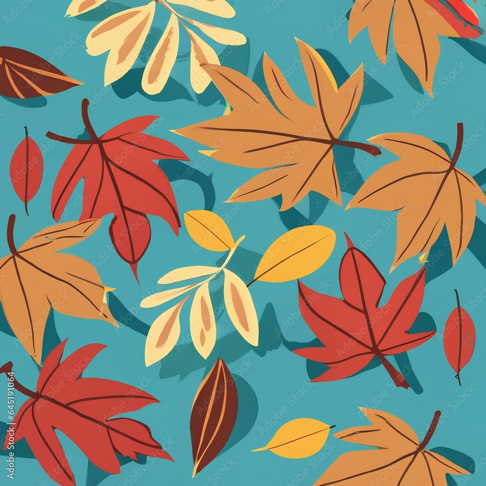seamless background with autumn leaves seamless background with autumn leaves