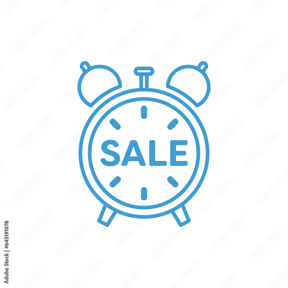 Digital png illustration of blue alarm clock with sale text on transparent background Digital png illustration of blue alarm clock with sale text on transparent background