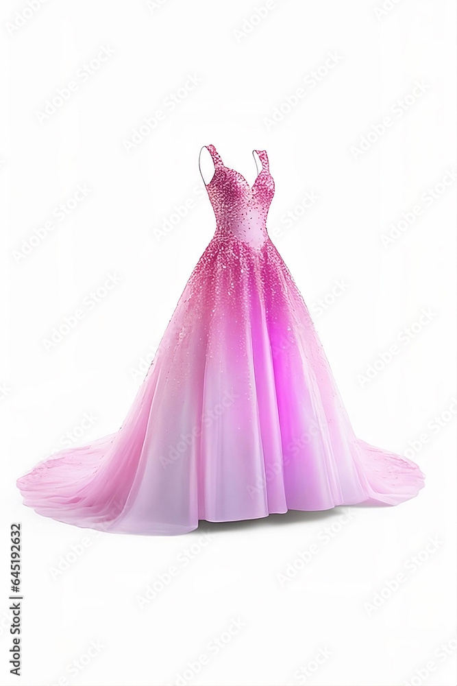 Mockup dress princess beautiful, floating sparkles Mockup dress princess beautiful, floating sparkles