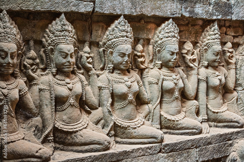Fototapeta premium Terrace of the Leper King, Angkor Wat, Cambodia, South Asia