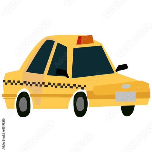 Taxi flat illustration