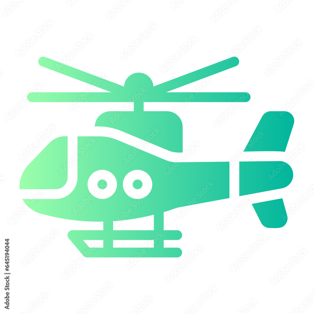 helicopter Gradient icon helicopter Gradient icon