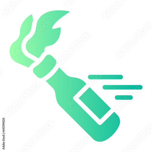 bottle bomb Gradient icon