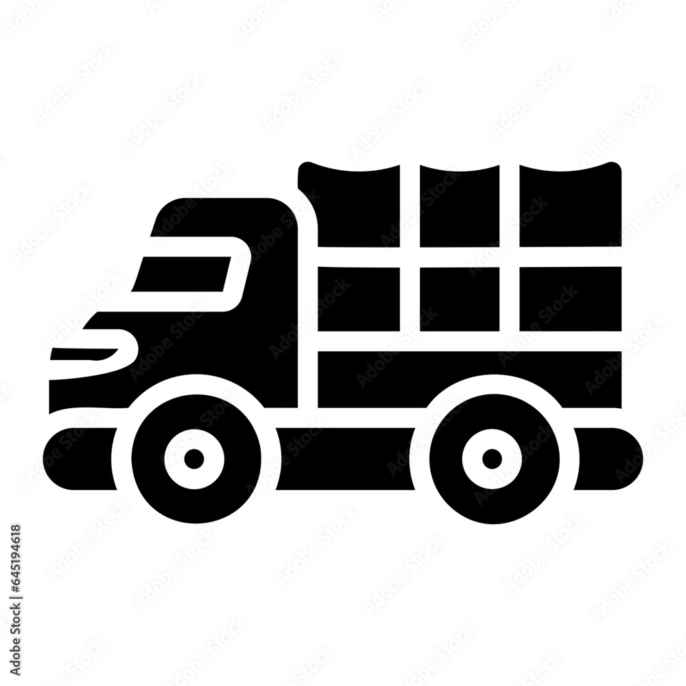 Fototapeta premium military truck Solid icon