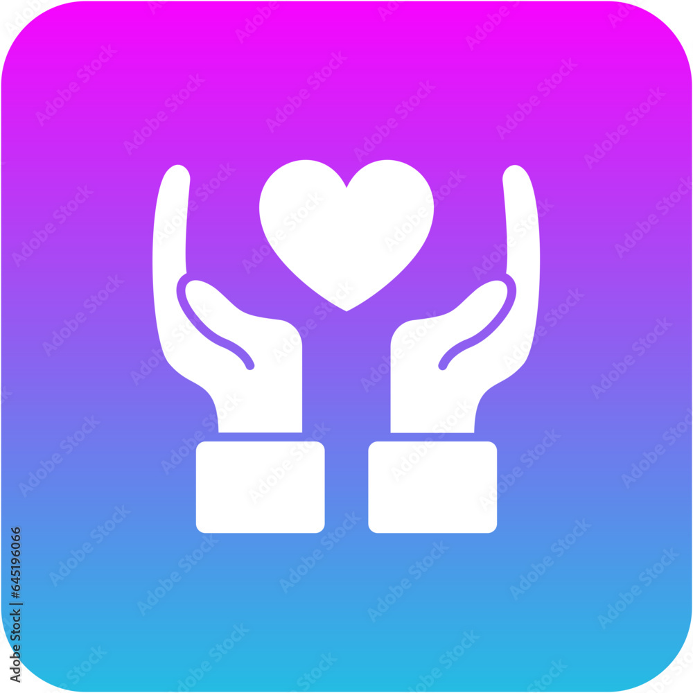 Hand With Heart Icon