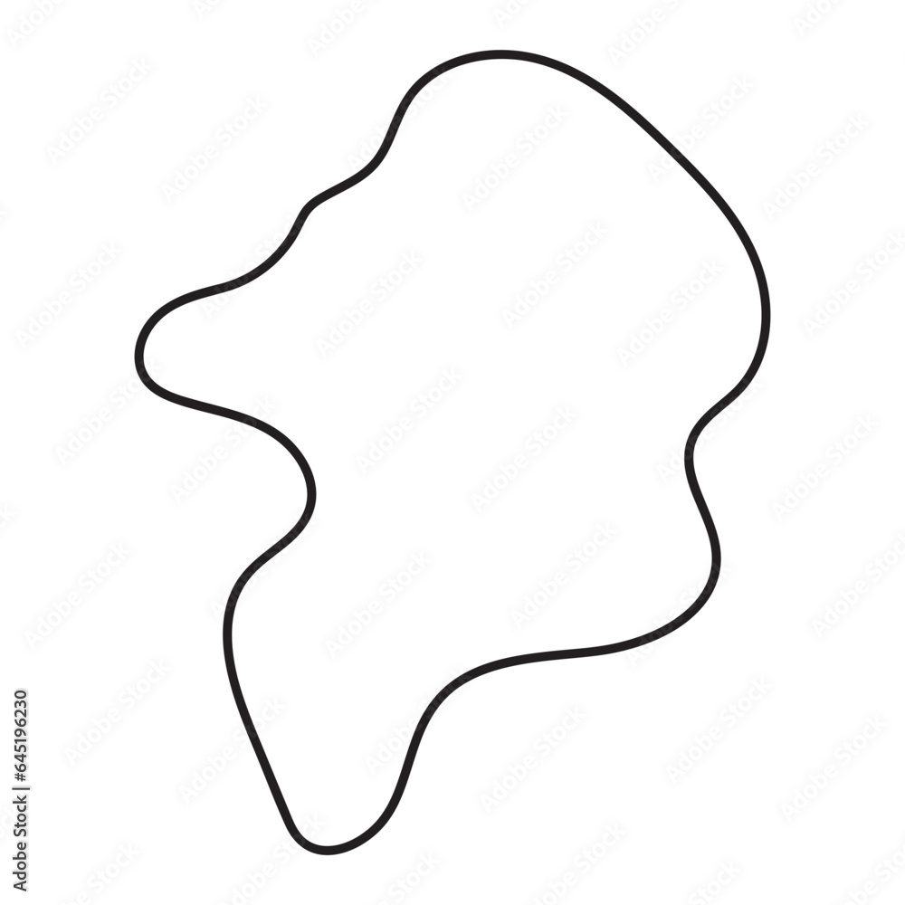 abstract blobs outline for background