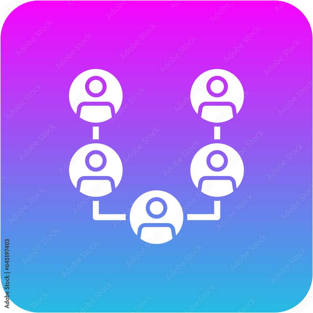 Organization Chart Icon Organization Chart Icon