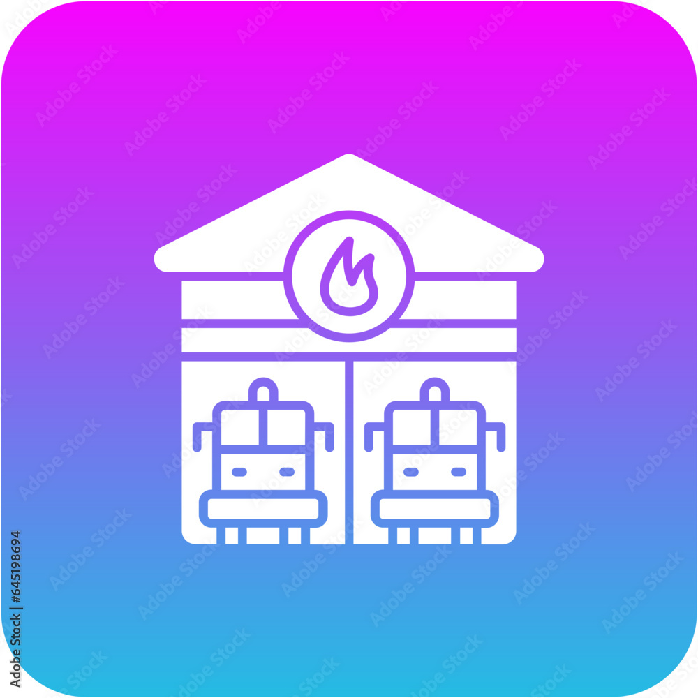 Firefighter Garage Icon Firefighter Garage Icon