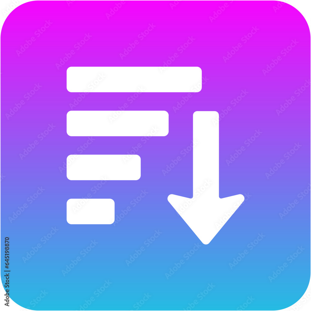Sort Descending Icon Sort Descending Icon