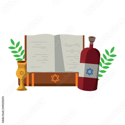 yom kippur jewish illustration