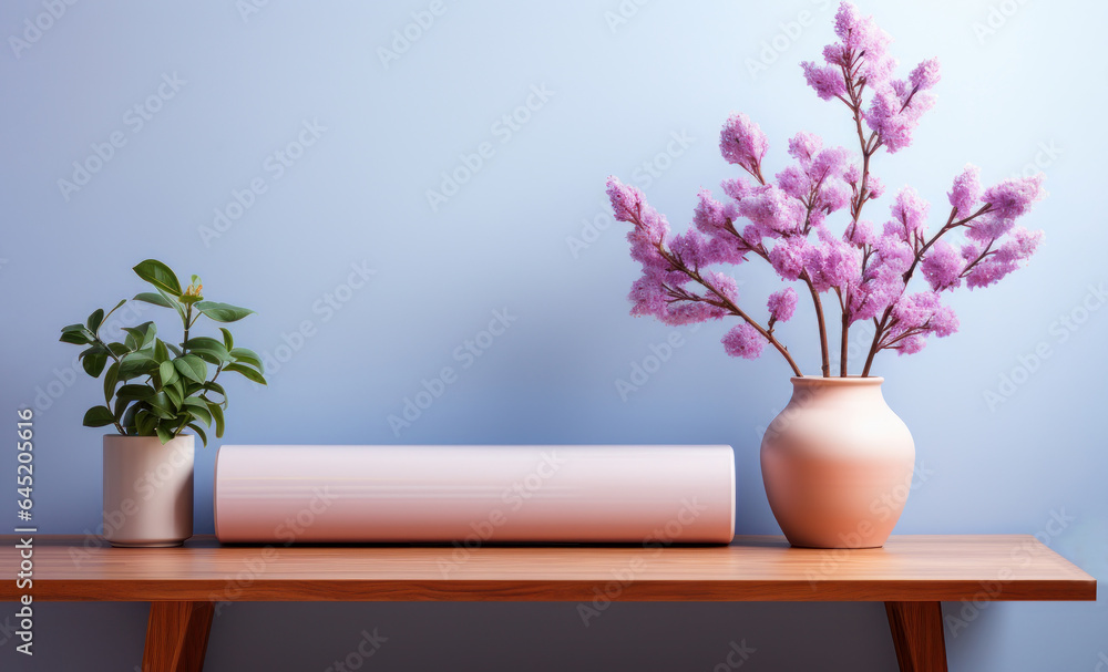 vase with lavender flowers