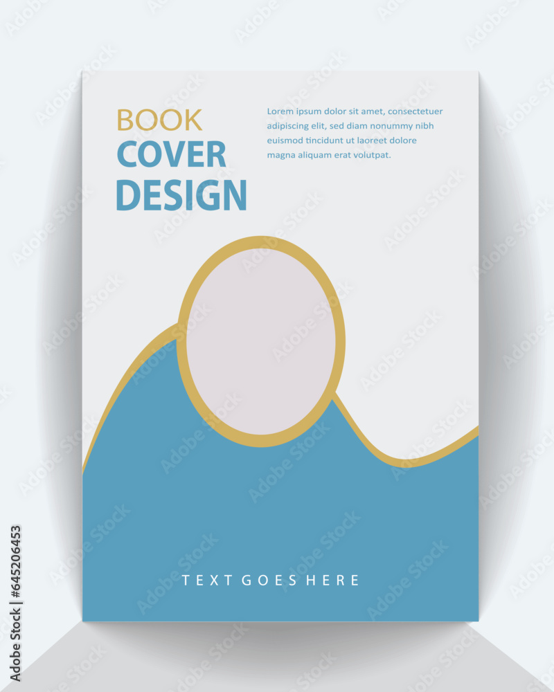 creative book cover design a4 size  flyer  template. cover design for brochure, poster,  magazine, flyer ,booklet, leaflet, banner.