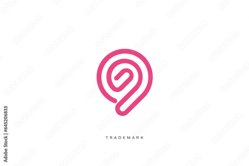 Nine Number 9 Vector Logo Concept Design Nine Number 9 Vector Logo Concept Design