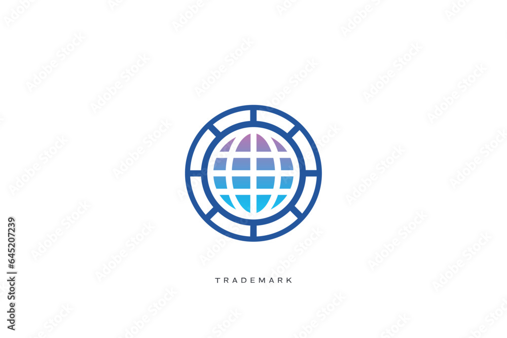 Global Marketing Trading Networking Vector Logo Global Marketing Trading Networking Vector Logo