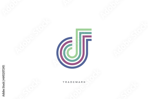 Musical Note Multimedia Production Vector Logo
