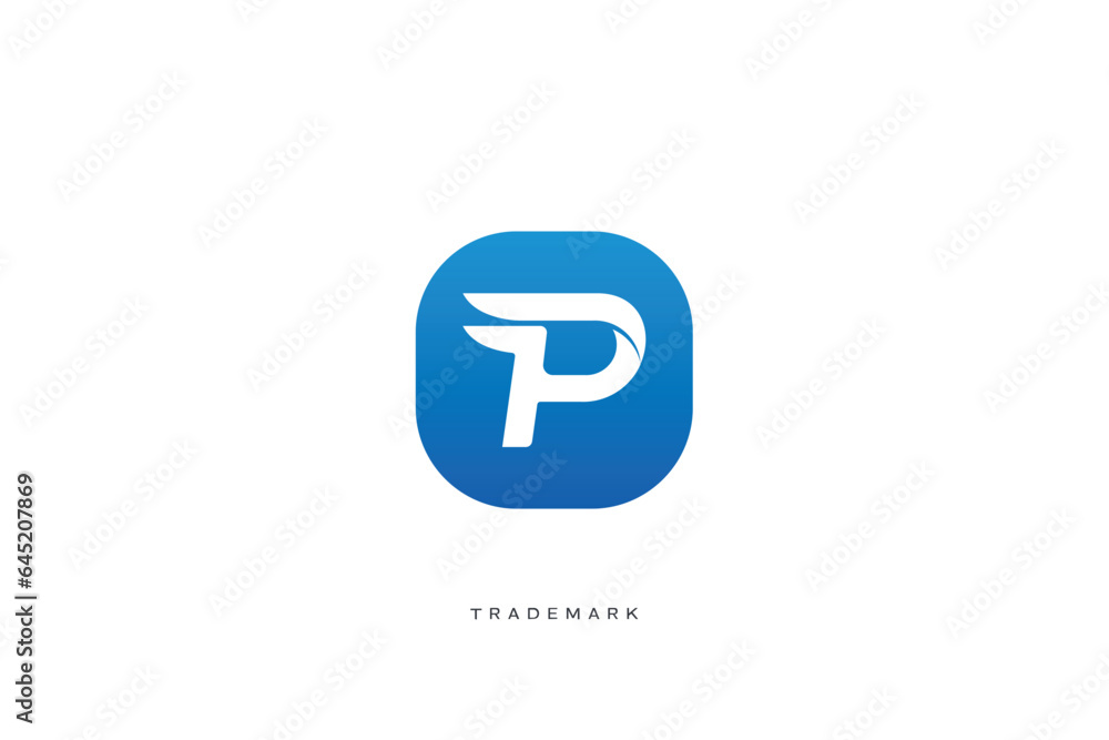 p letter vector trademark brand logo p letter vector trademark brand logo