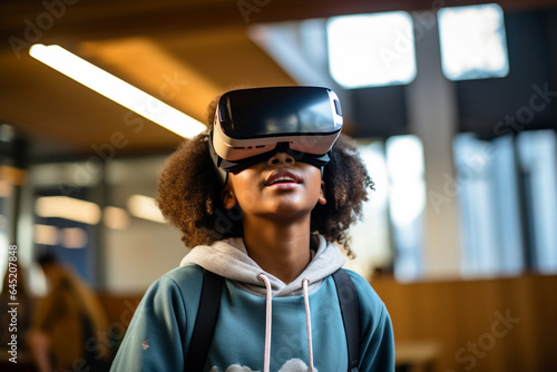 Device virtual person vr headset reality futuristic modern innovation technology entertainment © SHOTPRIME STUDIO