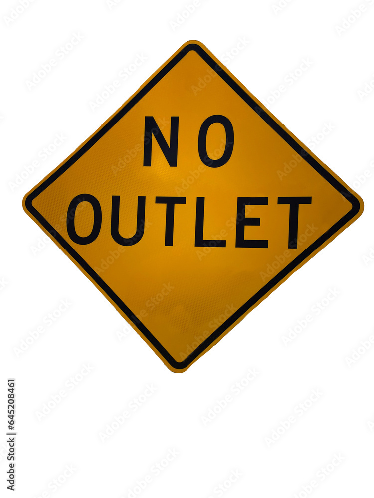 An isolated traffic sign with text An isolated traffic sign with text