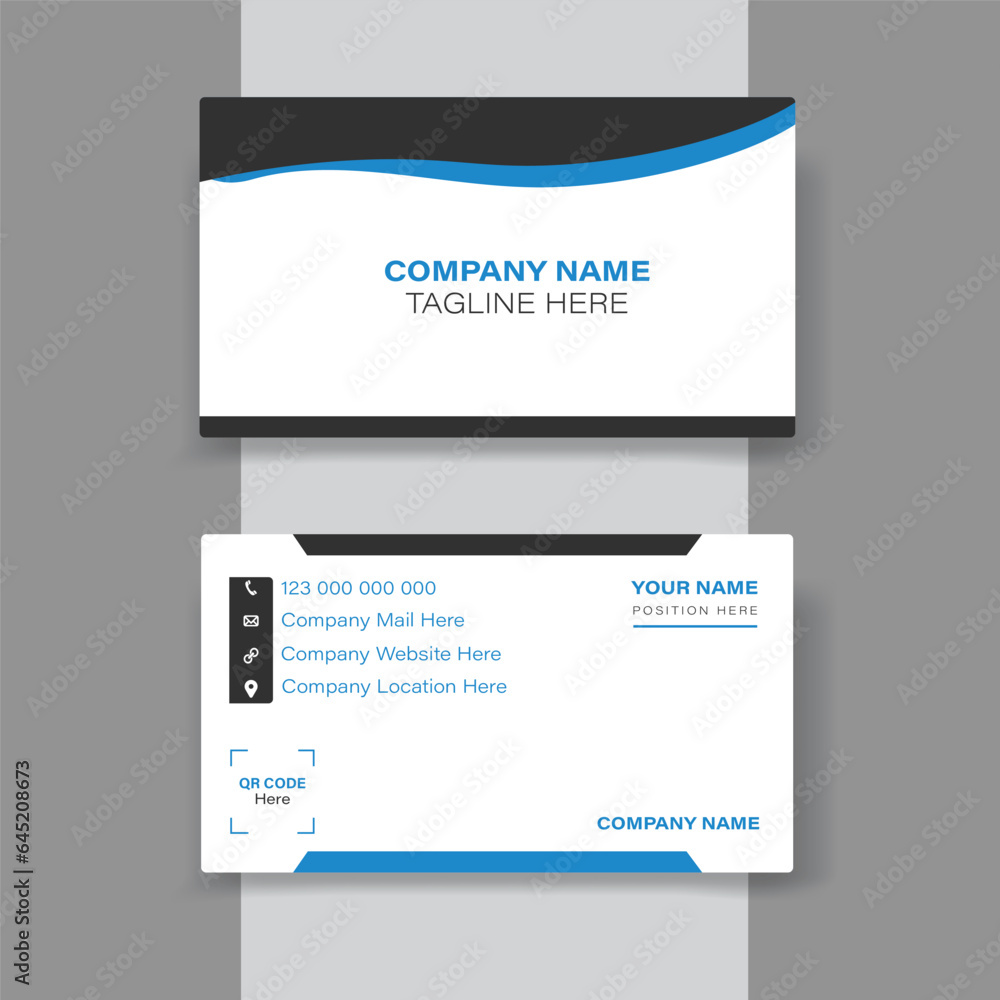 modern creative business card design template