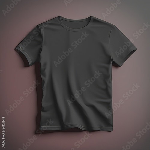Black t-shirt blank Mockup clothing. Modern Minimalist Clothing.