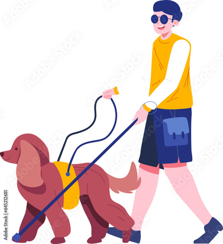 Disabilities Character Illustration