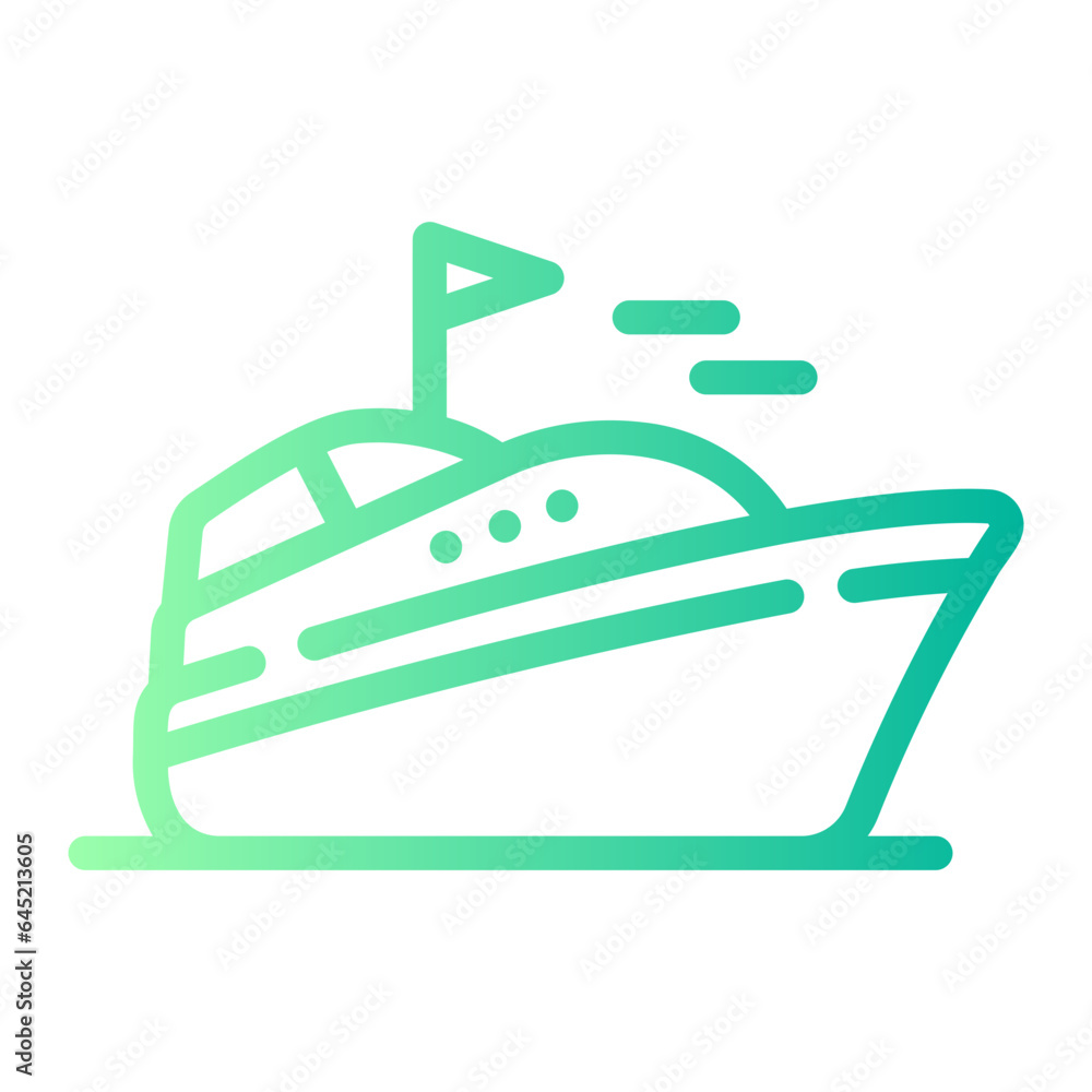 Obraz premium navy Line Gradient Icon