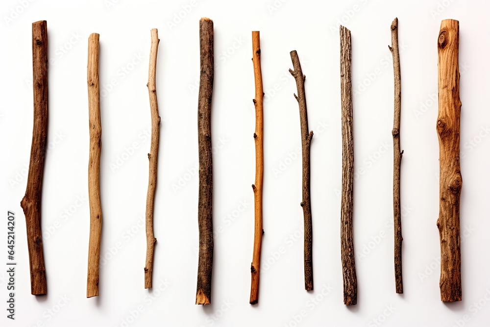 Sticks isolated on white background Sticks isolated on white background