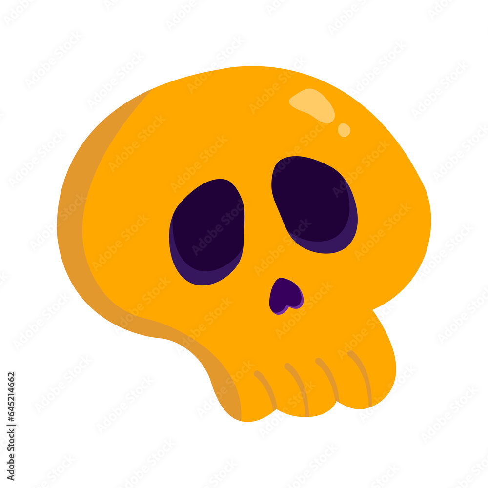 Fototapeta premium Cute Skull for Halloween