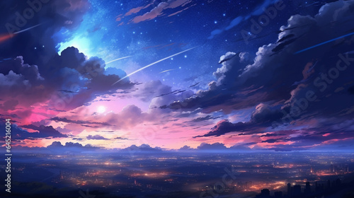 Fototapeta Naklejka Na Ścianę i Meble -  Magnificent and fantastic sunset sky