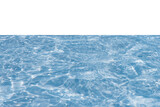 Blue water with ripples on the surface. Defocus blurred transparent blue colored clear calm water surface  with splashes and bubbles. Water waves with shining pattern  background.