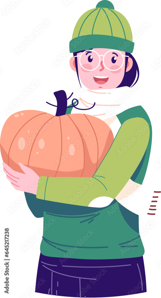 Autumn Character Illustration Autumn Character Illustration