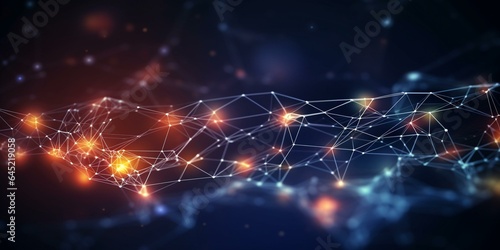 technology business neural network data background 