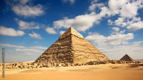 Pyramid of Khafre in Giza  Cairo  Egypt