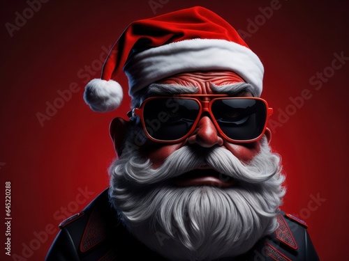 Santa Claus with sunglasses