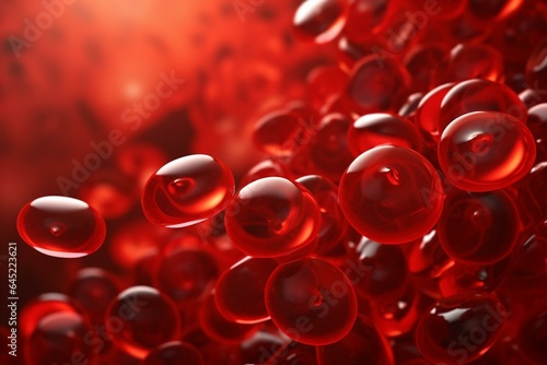 Oxygen-carrying protein in red blood cells. Generative AI