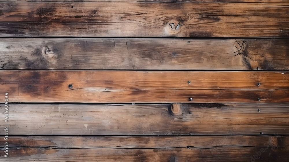 old brown rustic light bright wooden texture - wood background panorama banner long. generative ai.