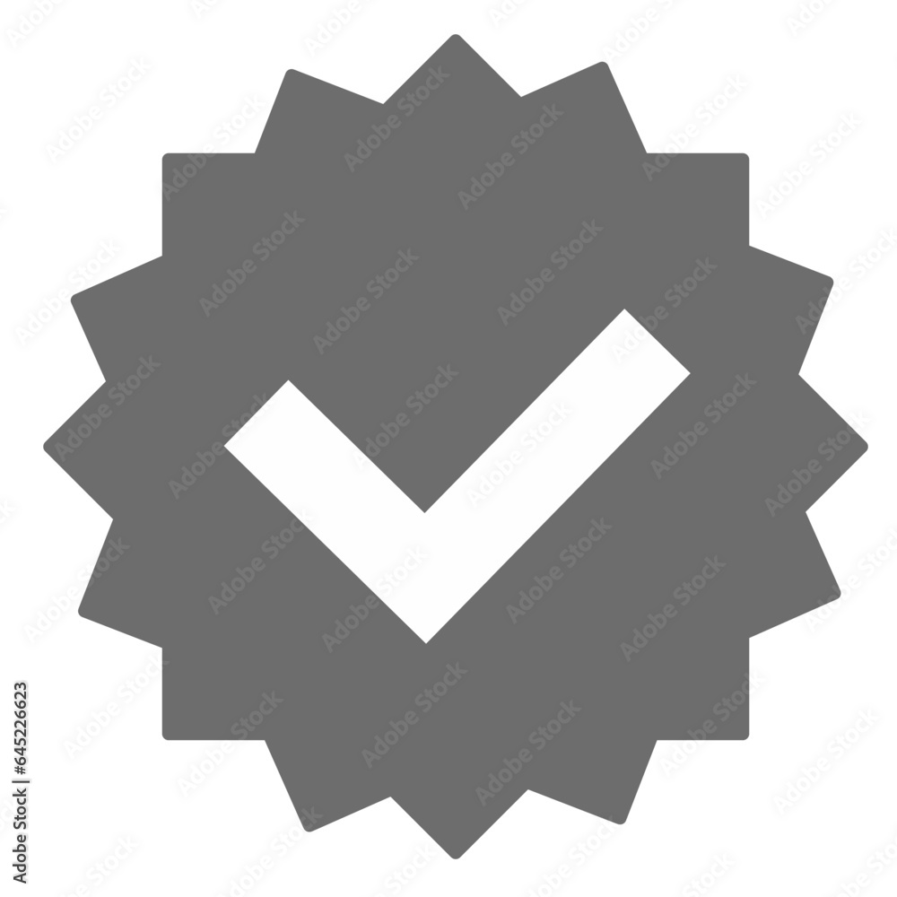 grey verify check icon grey verify check icon