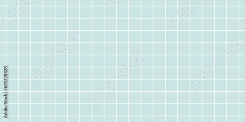 Vintage wall ceramic tiled seamless pattern. Blue chequerwise square background. Simple wall ceramic tiles. Kitchen or bathroom mosaic. Swimming pool floor. Architecture texture. Vector illustration.