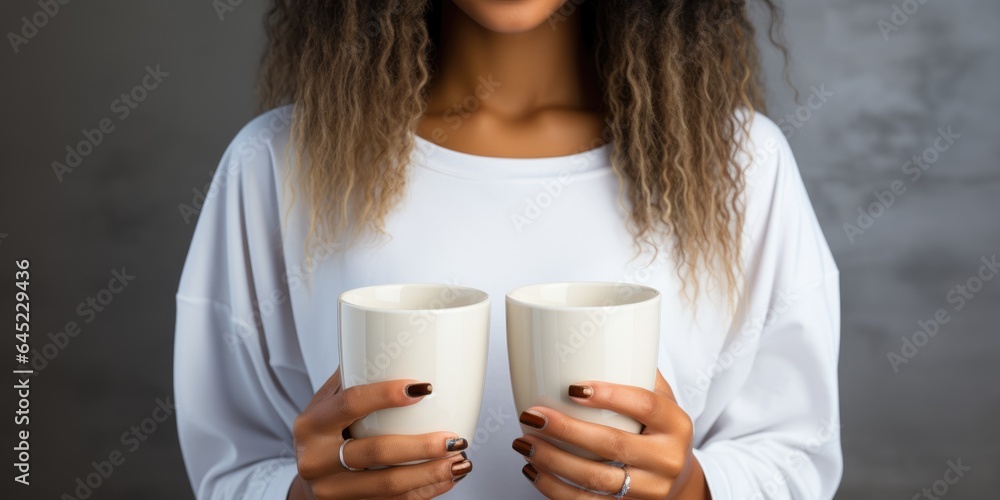 white mug for mockup design , AI generated white mug for mockup design , AI generated