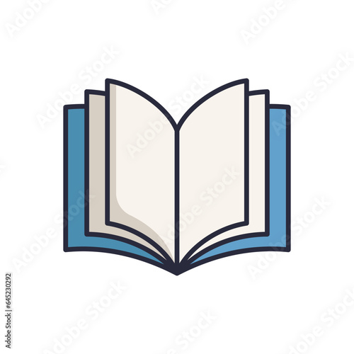 book icon vector design template simple and clean