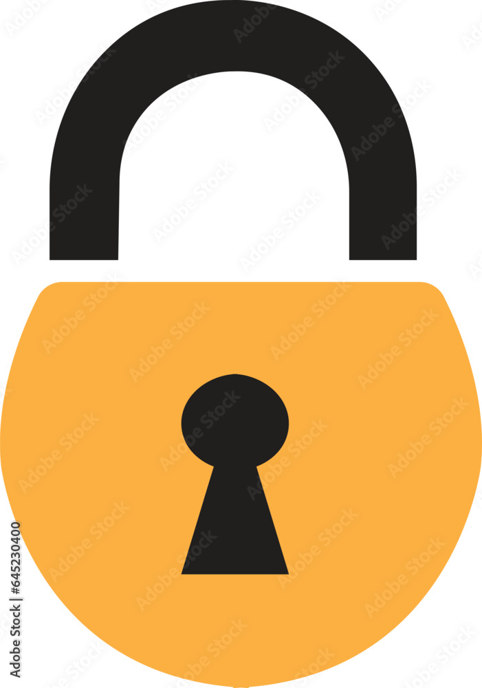 lock icon. locked yellow flat icon. security symbol. Lock Icon in trendy flat style isolated on white background. Security symbol for your web site design, logo, app. lock icon. locked yellow flat icon. security symbol. Lock Icon in trendy flat style isolated on white background. Security symbol for your web site design, logo, app.