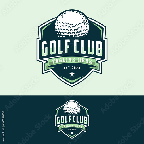 Golf logo vector template design illustration for golf club